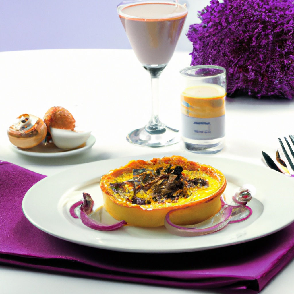 Red Onion Tri-Mushroom Quiche