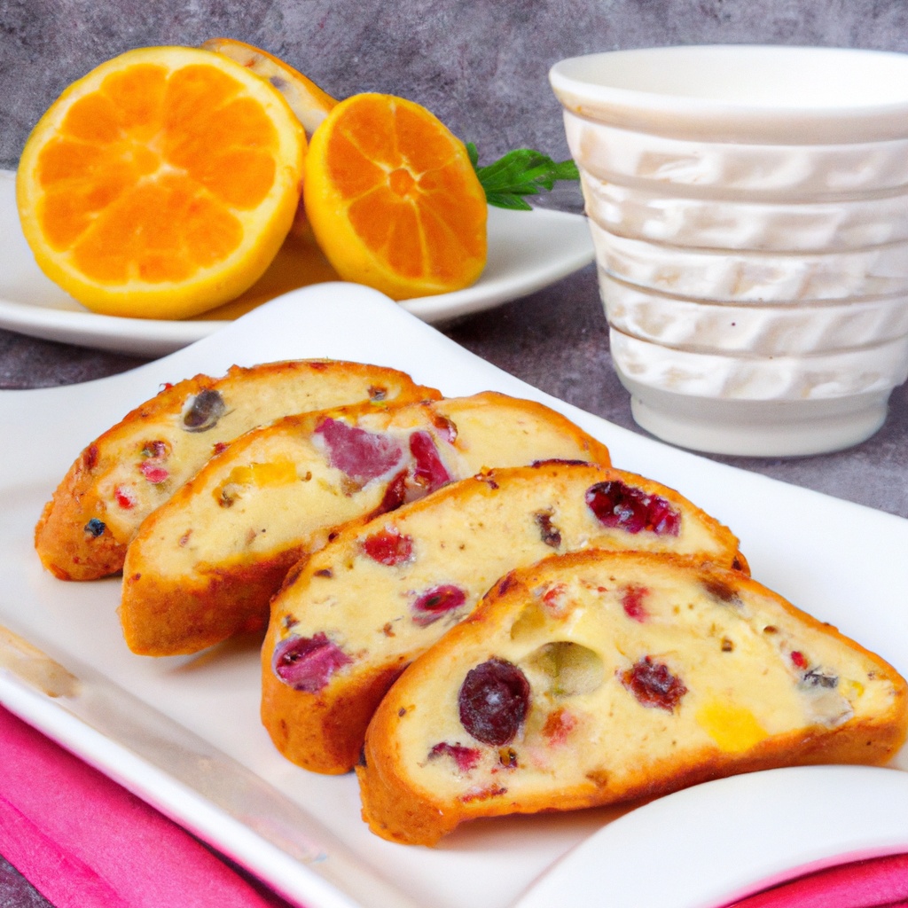 Orange Cranberry White Chocolate Biscotti