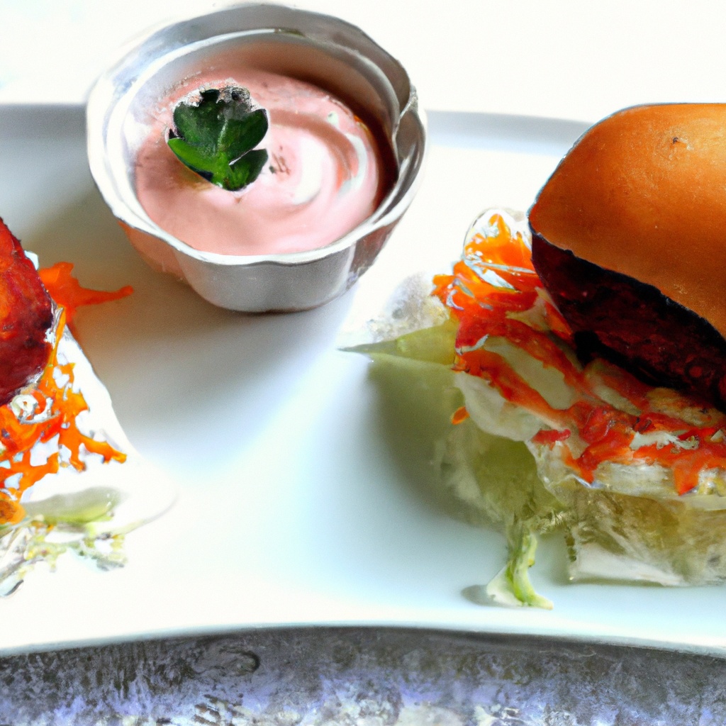 Tandoori Chicken Burgers With Creamy Chutney