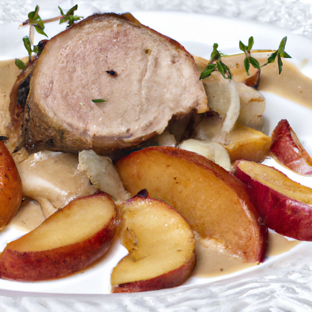 Somerset Pork with Cream and Apples