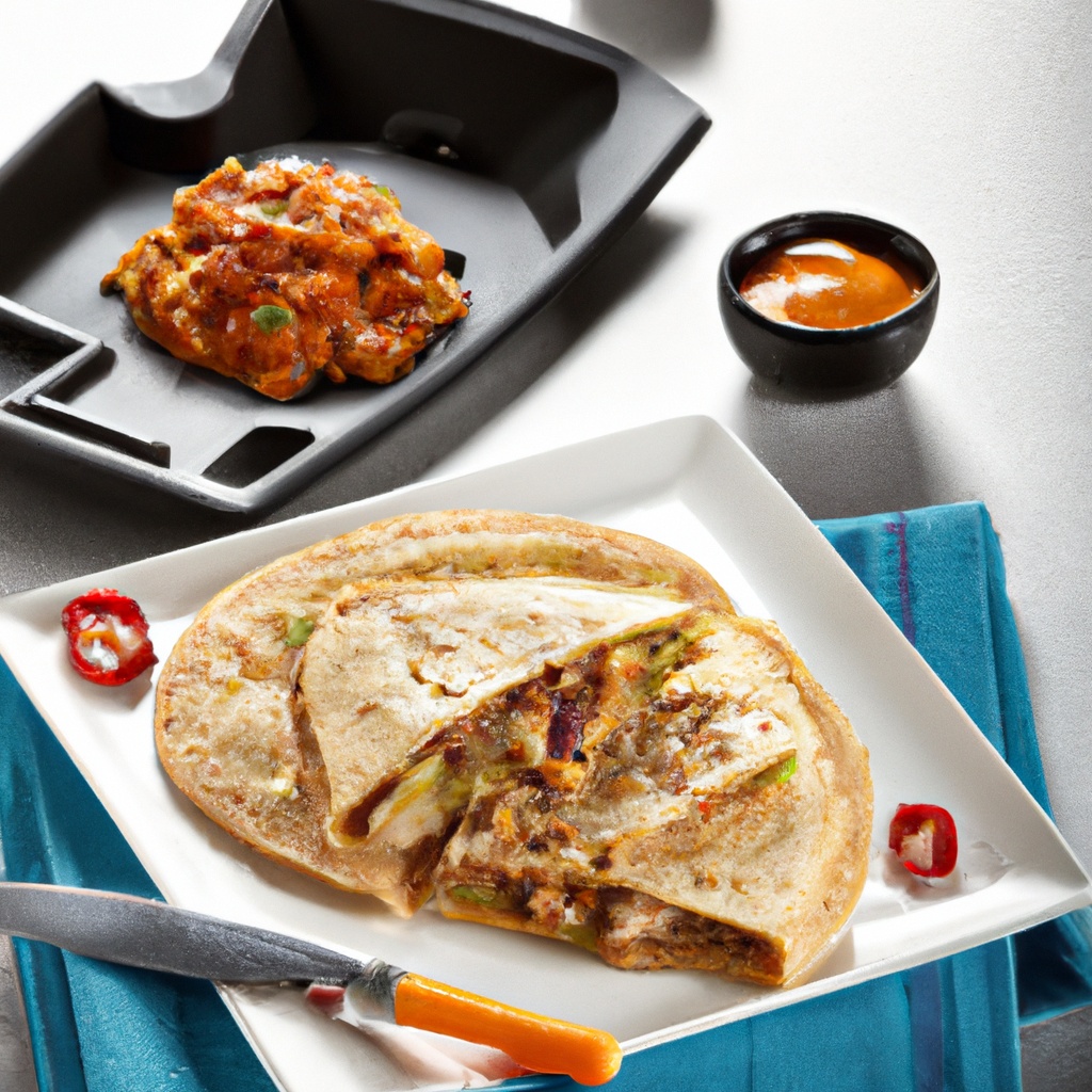 Creamy Jalapeno and Pulled Pork Quesadilla
