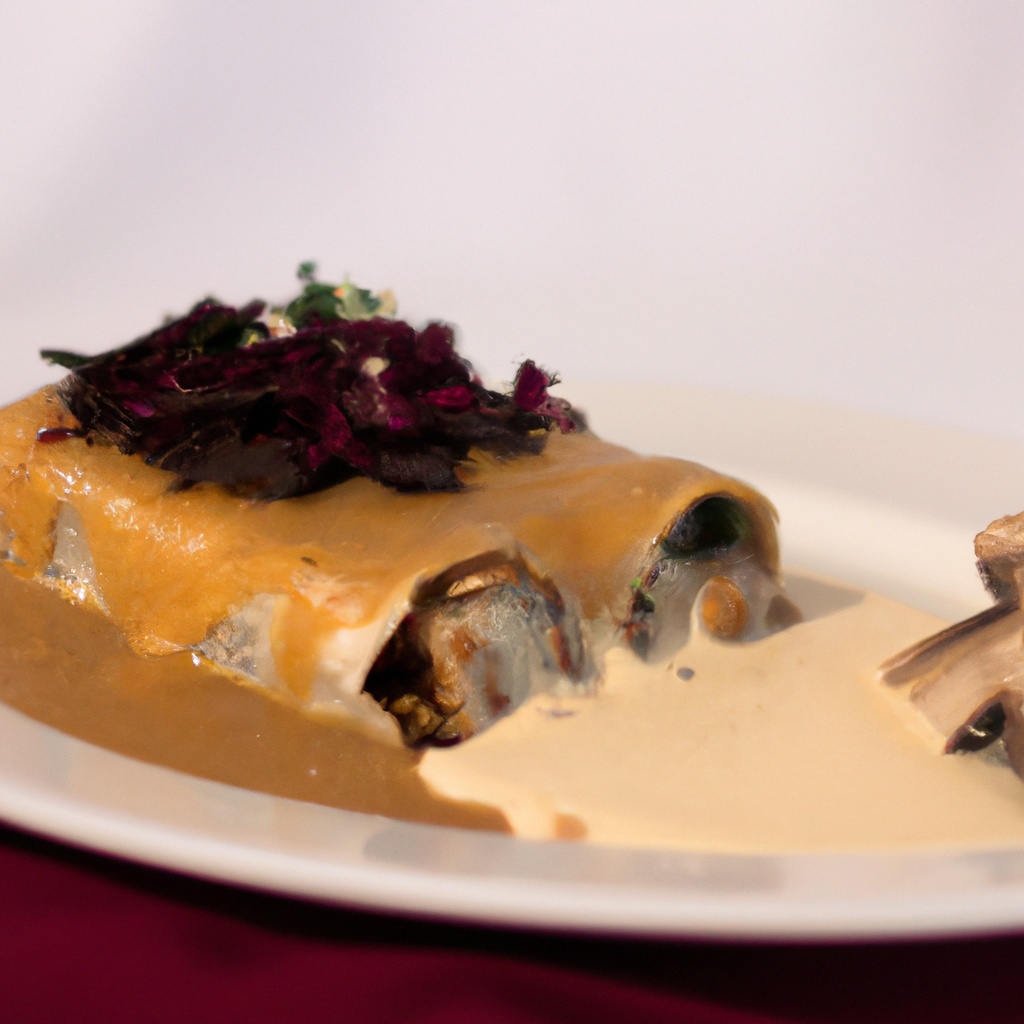 Crab and Mushroom Enchiladas