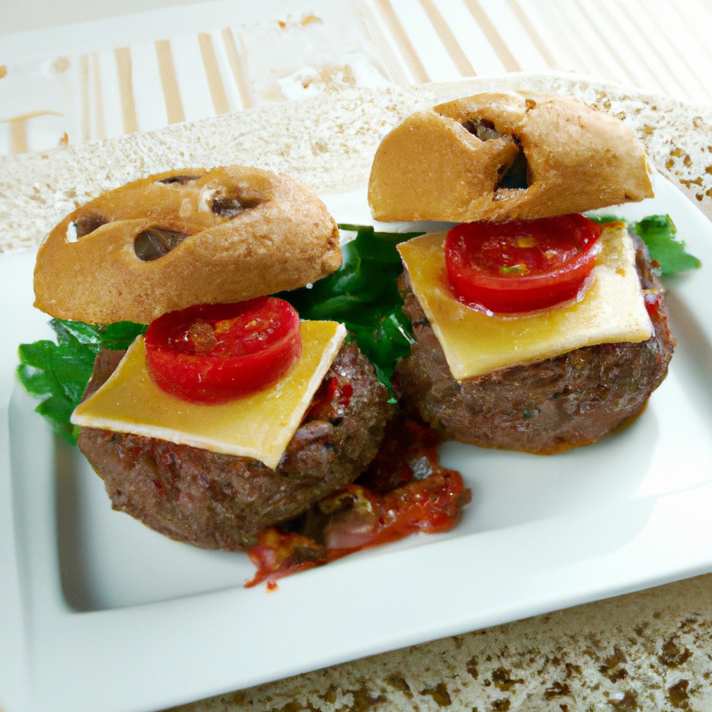 Two-Tomato Italian Burgers