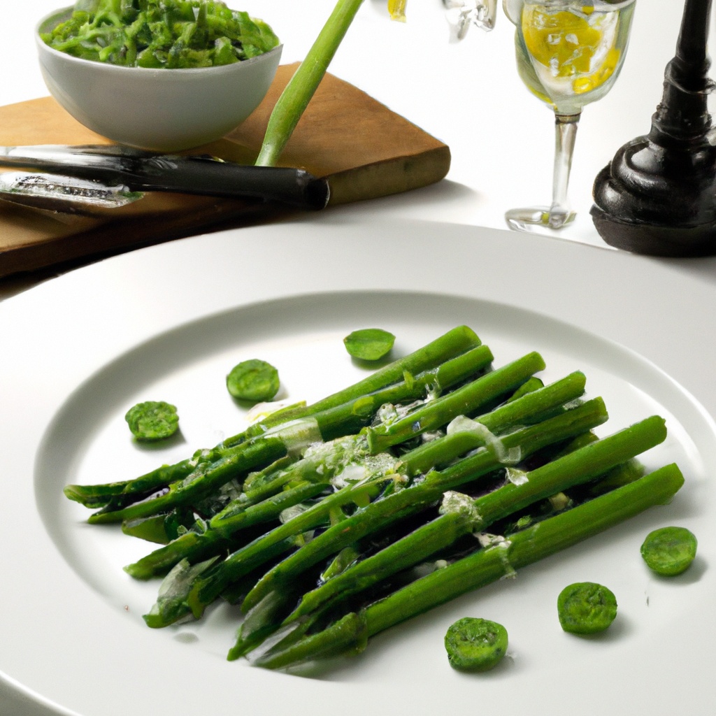 Asparagus, Peas, and Basil (Piselli Con Asparagi E Basilico)