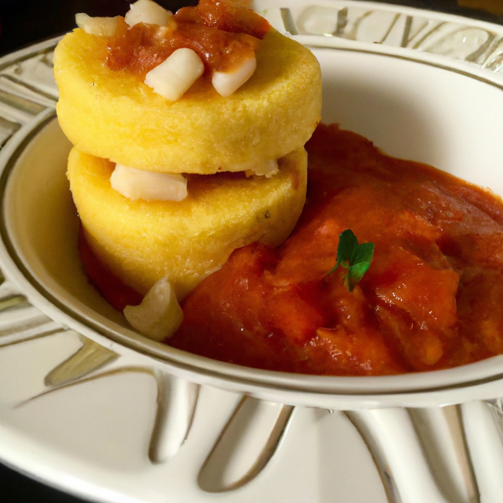 Polenta With Home Style Marinara Sauce