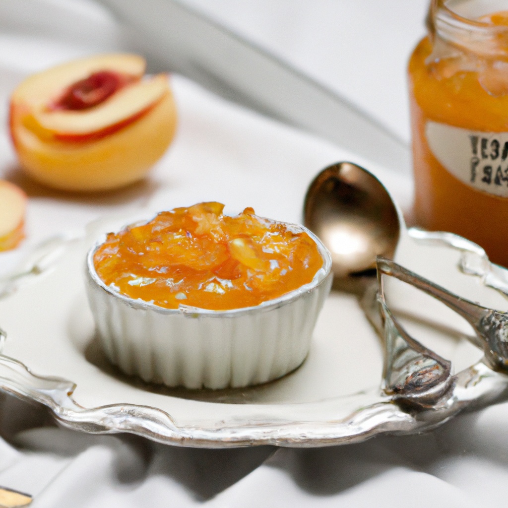 Reduced-Sugar Peach Champagne Jam