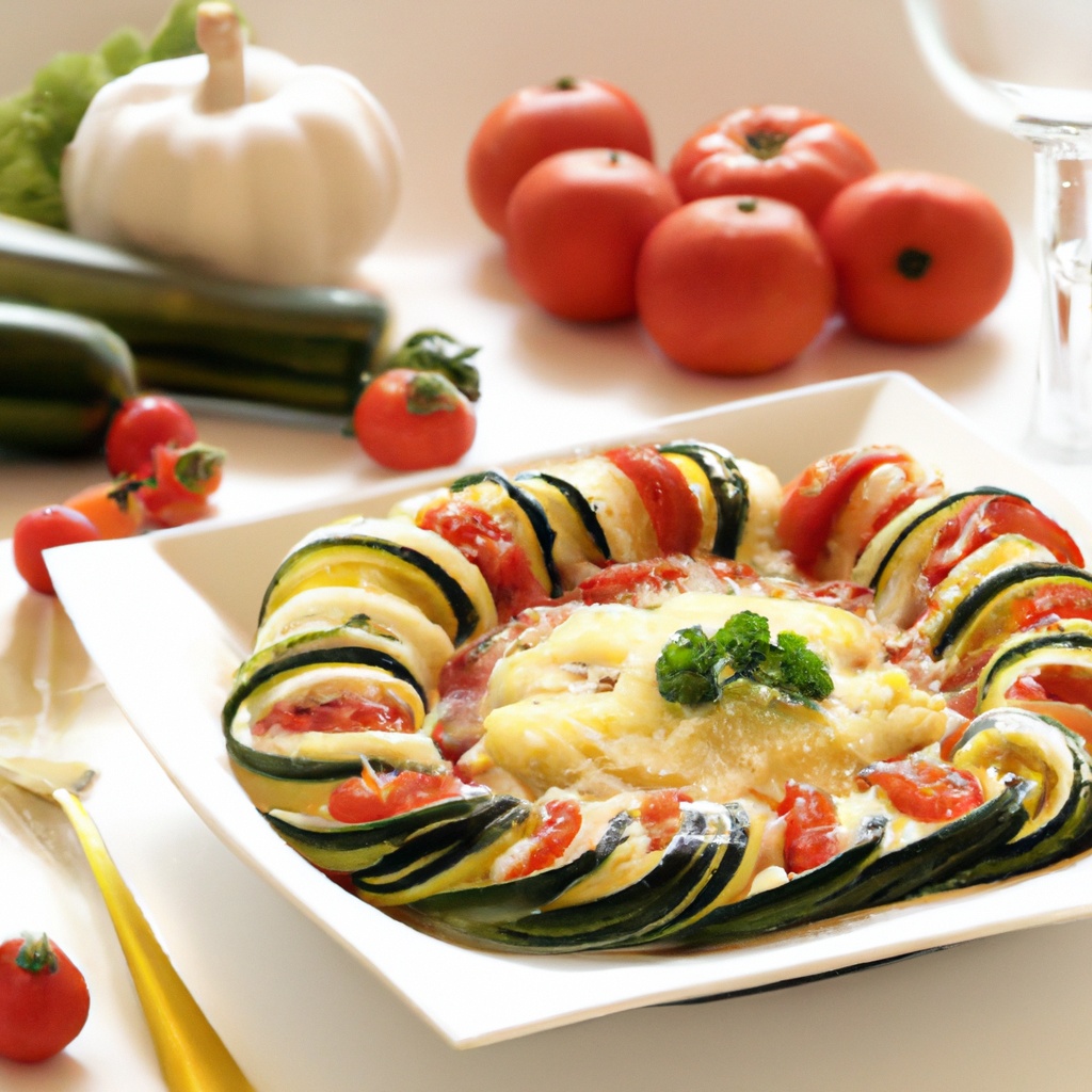 Zucchini e Pomodori Gratinati (Zucchini and Tomato Gratin)