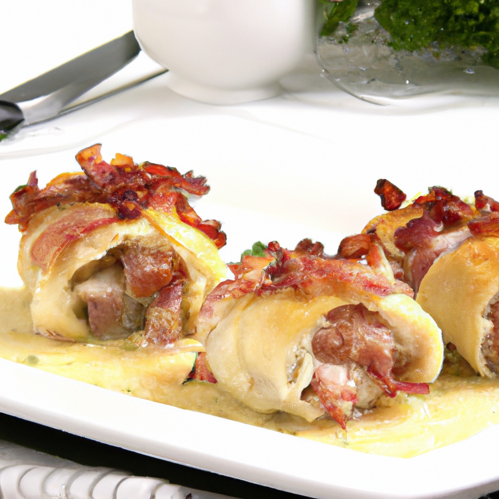 Puff Pastry Wrapped Chicken Breasts With Pancetta and Fontina Ch