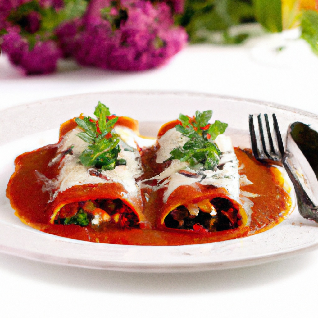 Italian Vegetable Enchiladas