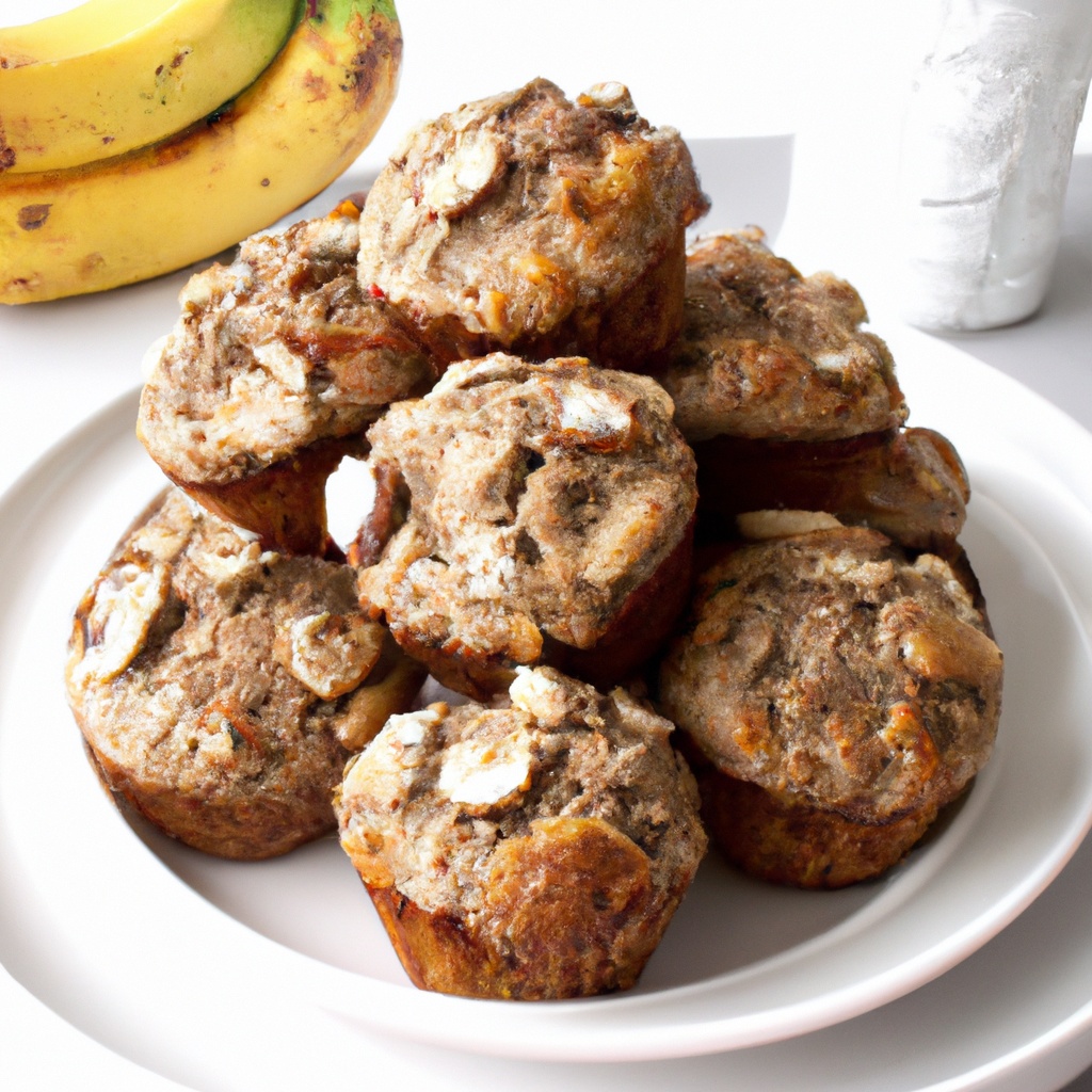 Banana Muffins With Chocolate Hazelnut Crunchies