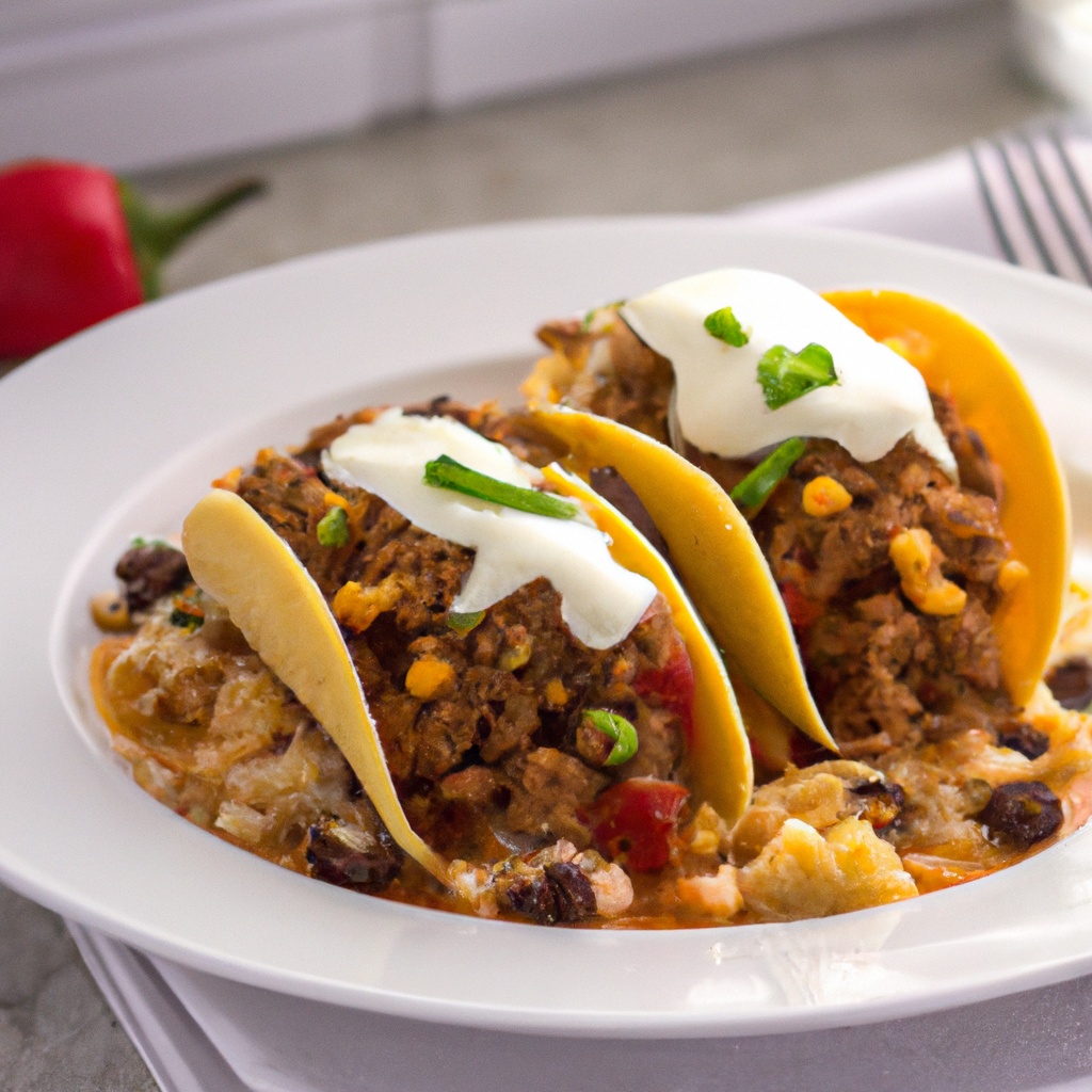 Tacos in Pasta Shells