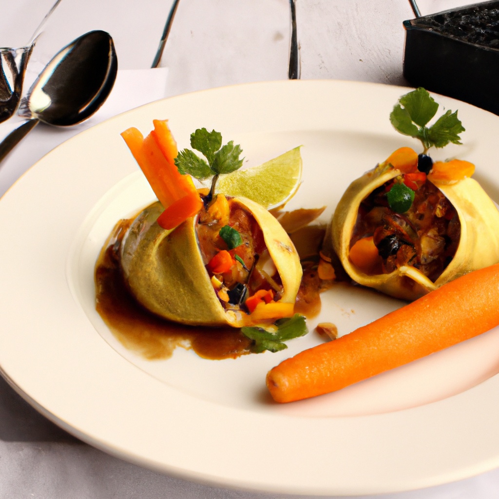 Brown Parcels With Mango Salsa