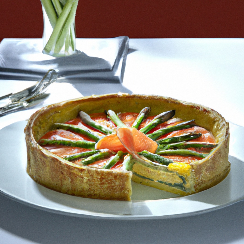 Quiche Aux Asperges Et Saumon (Asparagus & Salmon Quiche)