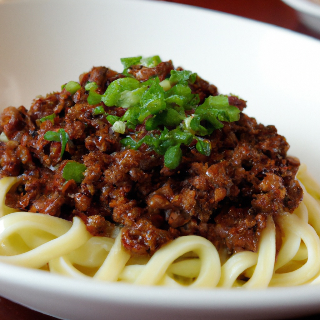 Zhajiang Mian – Minced Pork Tossed Noodles