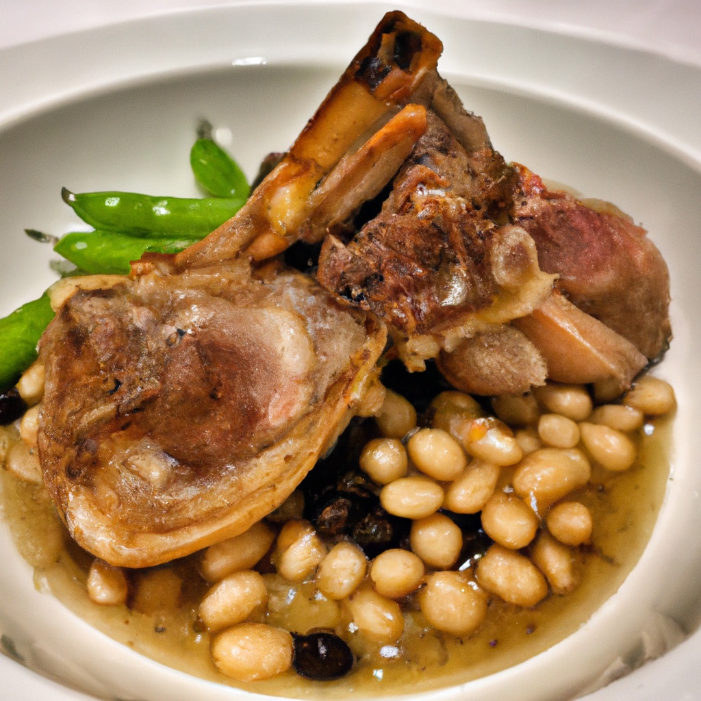 Gigot D’Agneau au Four (Roast Lamb with Beans)
