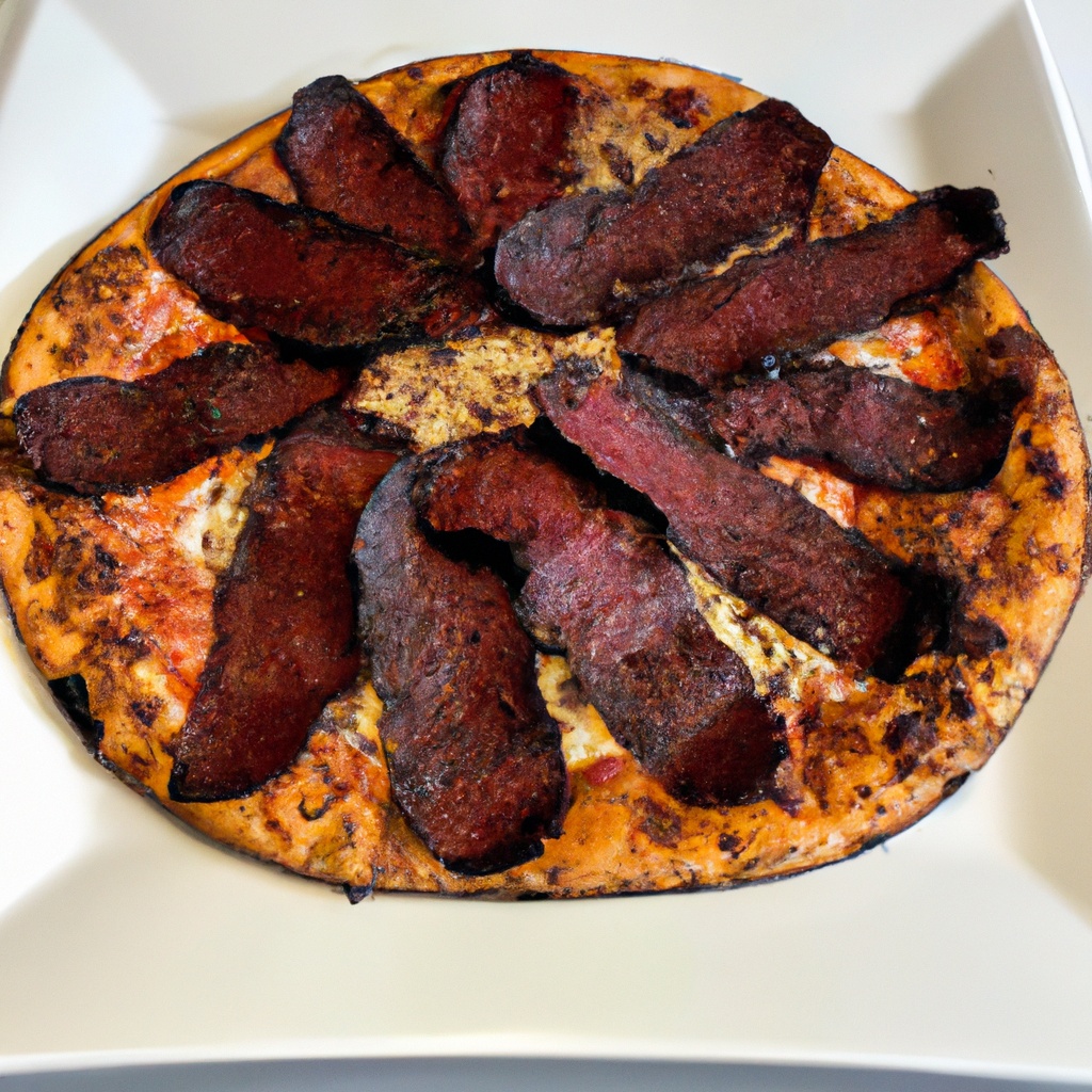 Grilled Pastrami-Spiced Beef Pizza