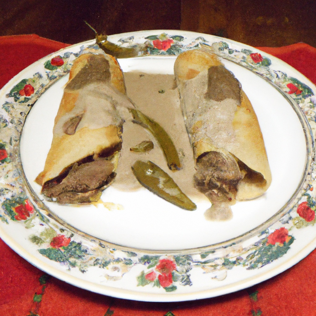 5 Minute Wet Beef & Green Chile Burritos