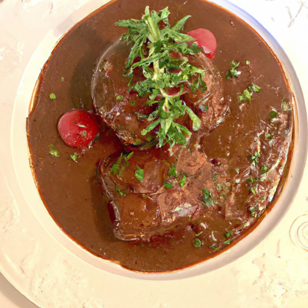 Herbed Beef Roast With Tomato Gravy