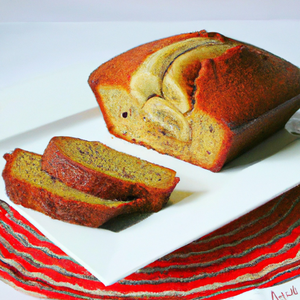 Eggless Caribbean Banana Bread