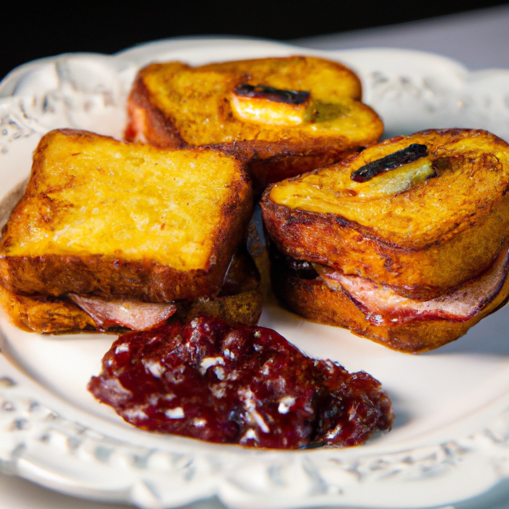 Monte Cristo Sandwich with Bacon