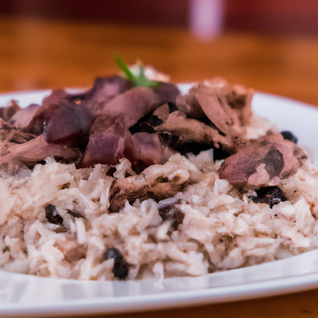Pork With Rice and Olives (Arroz Con Carne De Cedo-Dominican Rep