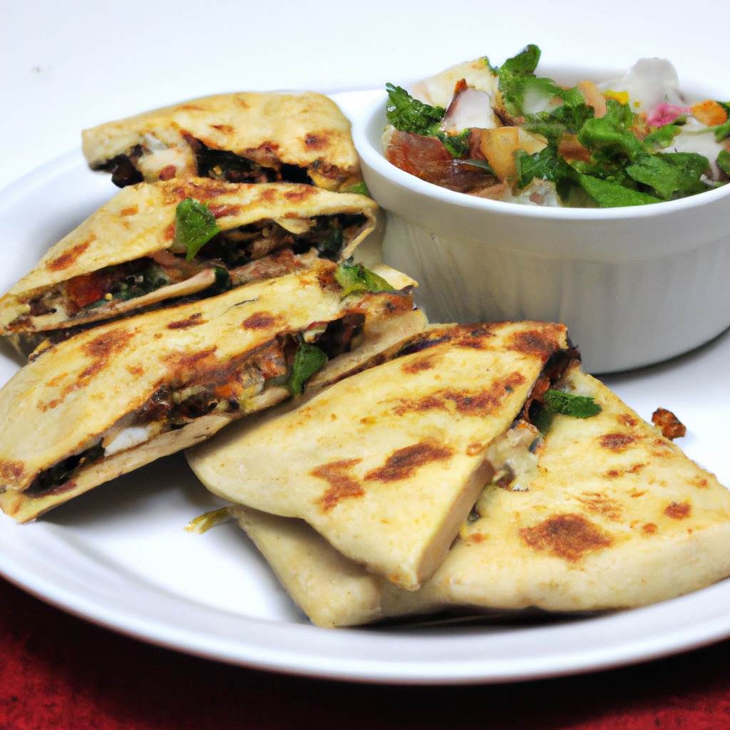 Panfried Chicken Quesadillas