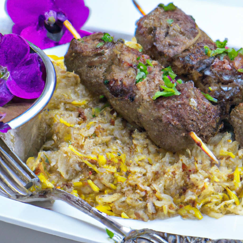 Curried Beef Kebabs With Brown Basmati Rice