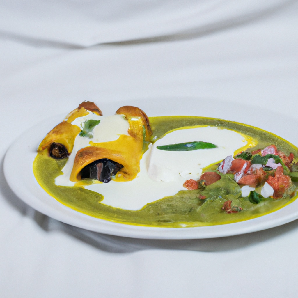 Green Salsa Beef Enchilada’s