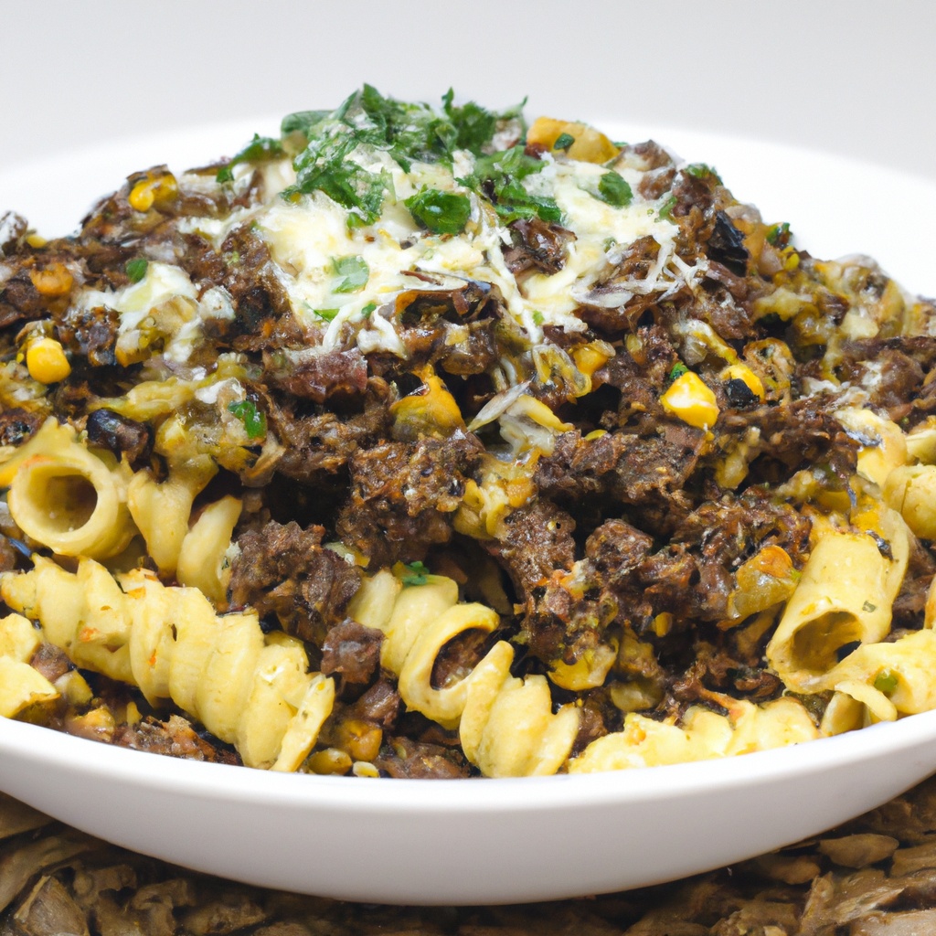 Mexican Beef Bake With Cilantro-Lime Cream