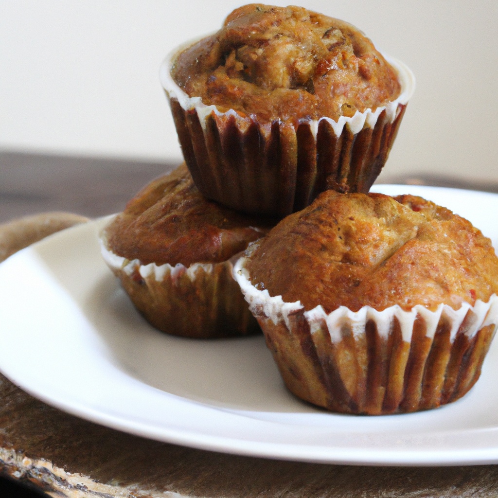 Muffins a la Chataigne et Banane Caramelisee (Chestnut and Caramelized Banana Muffins)