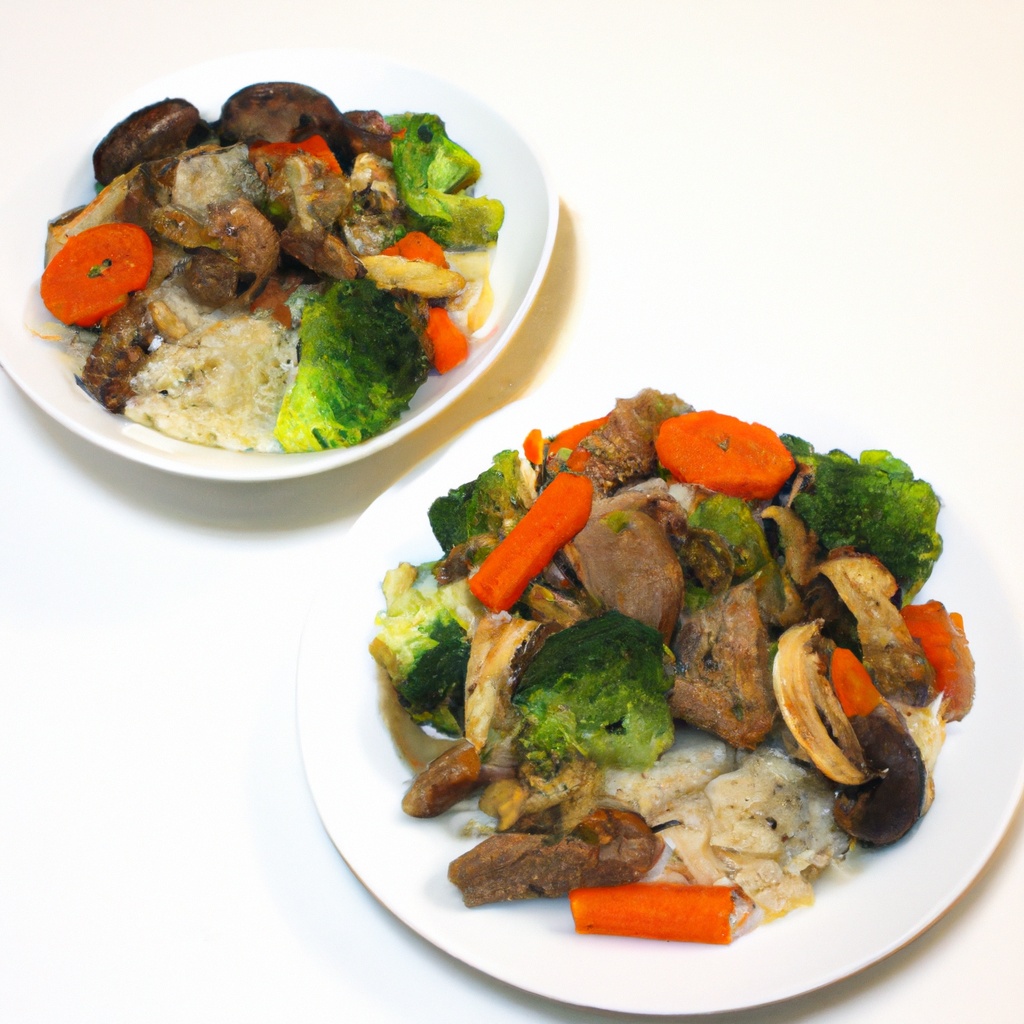 Asian Chicken and Beef Stirfry for Two