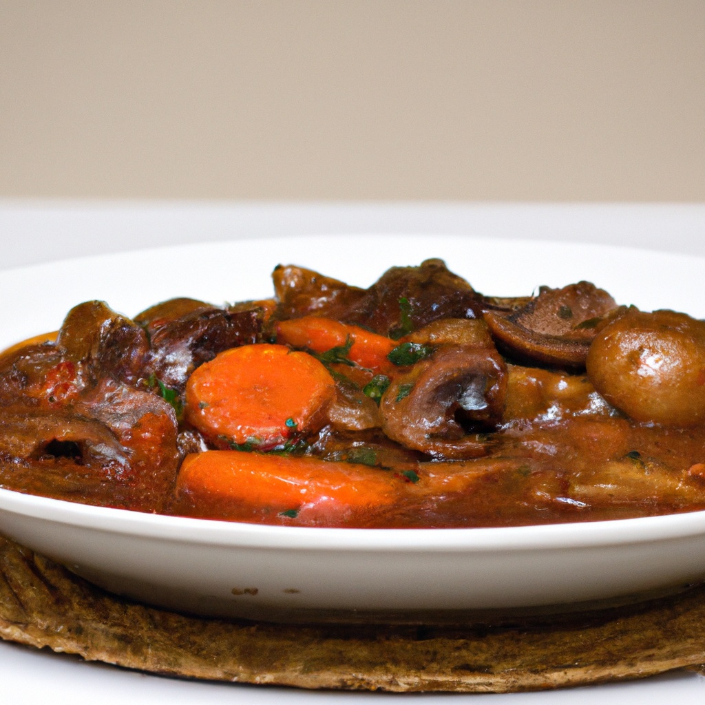 Toms Tangy Beef Stew With Mushrooms